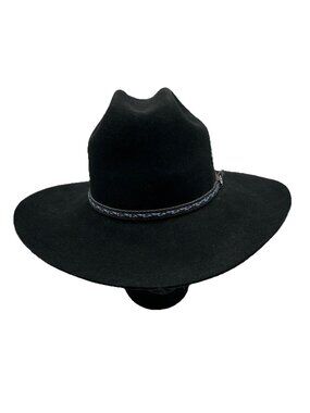 BAILEY Black Wool-Blend XX 2X FOX CREEK COWBOY HAT Western Rodeo  Cap Sz 6 3/4